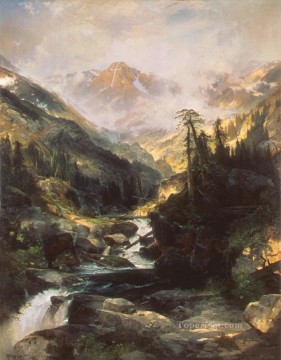 聖十字架の山の風景 トーマス・モラン Oil Paintings